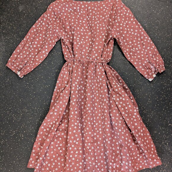 Tradlands Augusta Floral Dress - Plum - Picture 3 of 4